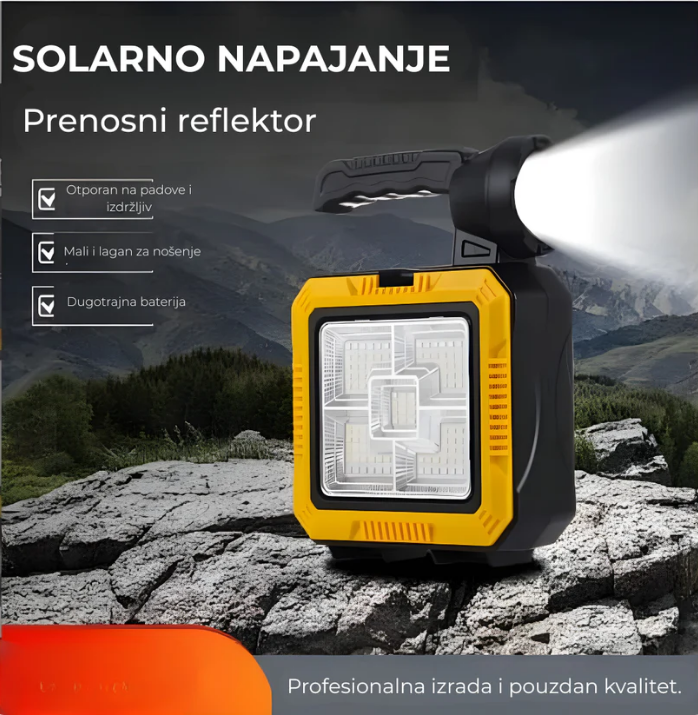 Solarna Lampa sa Setom Alata 3u1